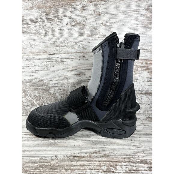 Men's NRS Titanium ATB Black/Gray Neoprene Wetshoe Boots Sz 9 - Picture 3 of 13
